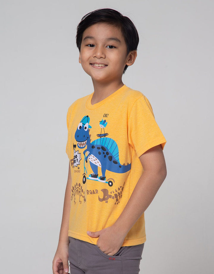 Little M Short Sleeve T-Shirt Scooter Dino