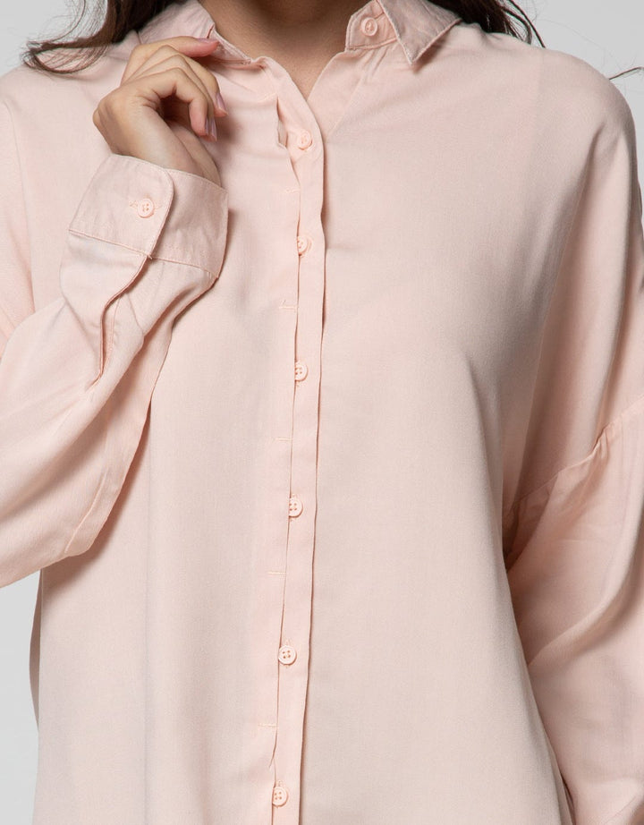 Nevada Long Sleeve Shirt Solid Half