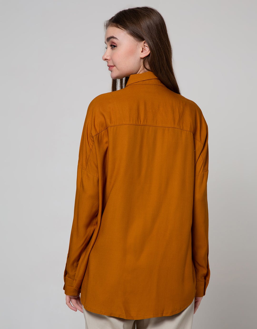 Nevada Long Sleeve Shirt Solid Half