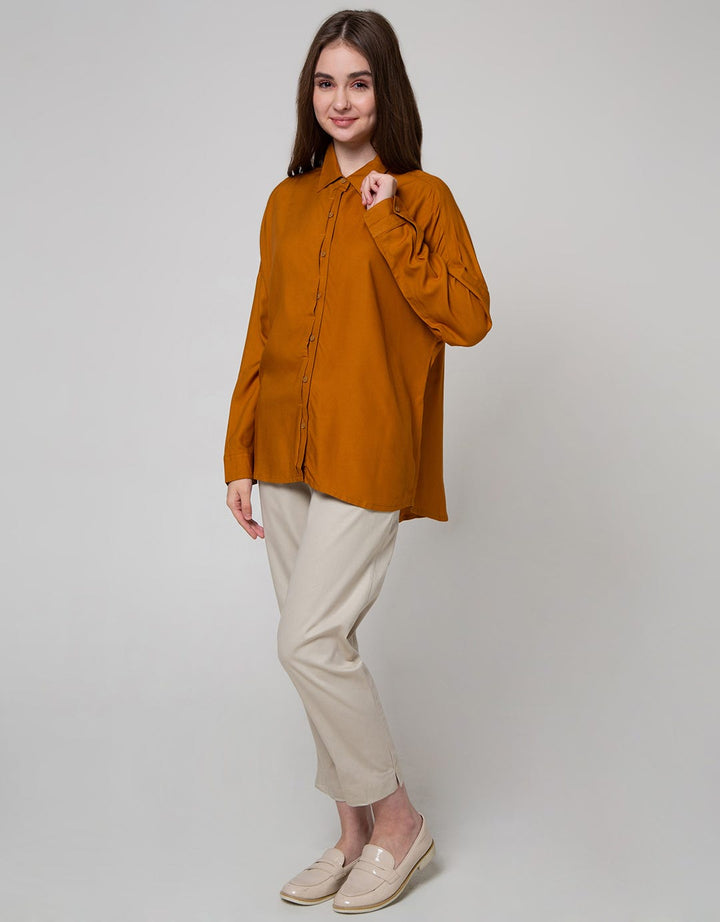 Nevada Long Sleeve Shirt Solid Half
