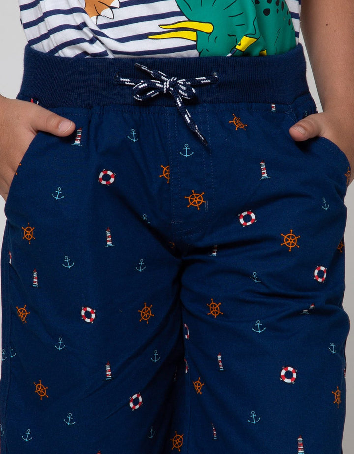 Little M Short Pants Woven Nautical