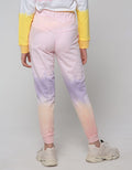 Nevada Jogger Pants Knit Print Tie Dye Rainbow