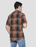 Cardinal Casual Multi Stripe Kemeja Koko Casual Pria