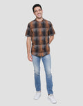 Cardinal Casual Multi Stripe Kemeja Koko Casual Pria