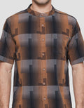 Cardinal Casual Multi Stripe Kemeja Koko Casual Pria