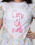 Cardinal Kids Girl Wording Leaf Kaos Anak