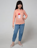 Cardinal Kids Girl Soda Textured Kaos Anak