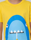 Little M Short Sleeve T-Shirt Shark Aplikasi Gantung Sayap