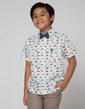 Little M Short Sleeve Shirt Dino Dasi Kupu