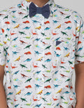 Little M Short Sleeve Shirt Dino Dasi Kupu