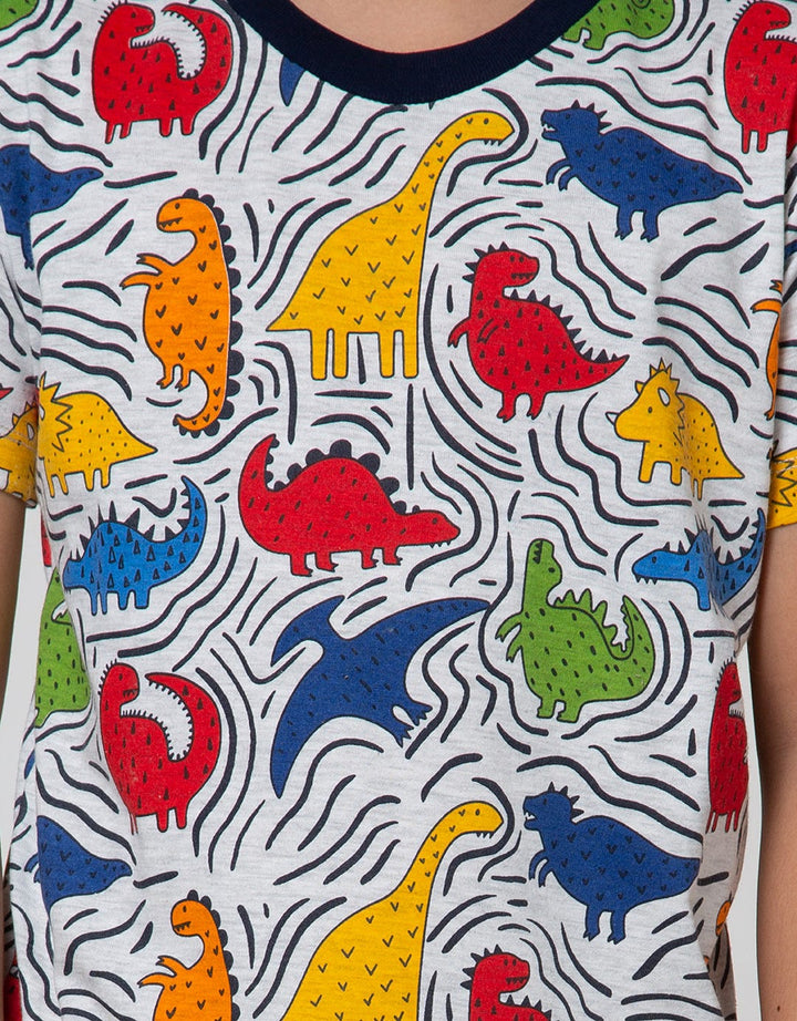 Little M Short Sleeve T-Shirt Print Dino