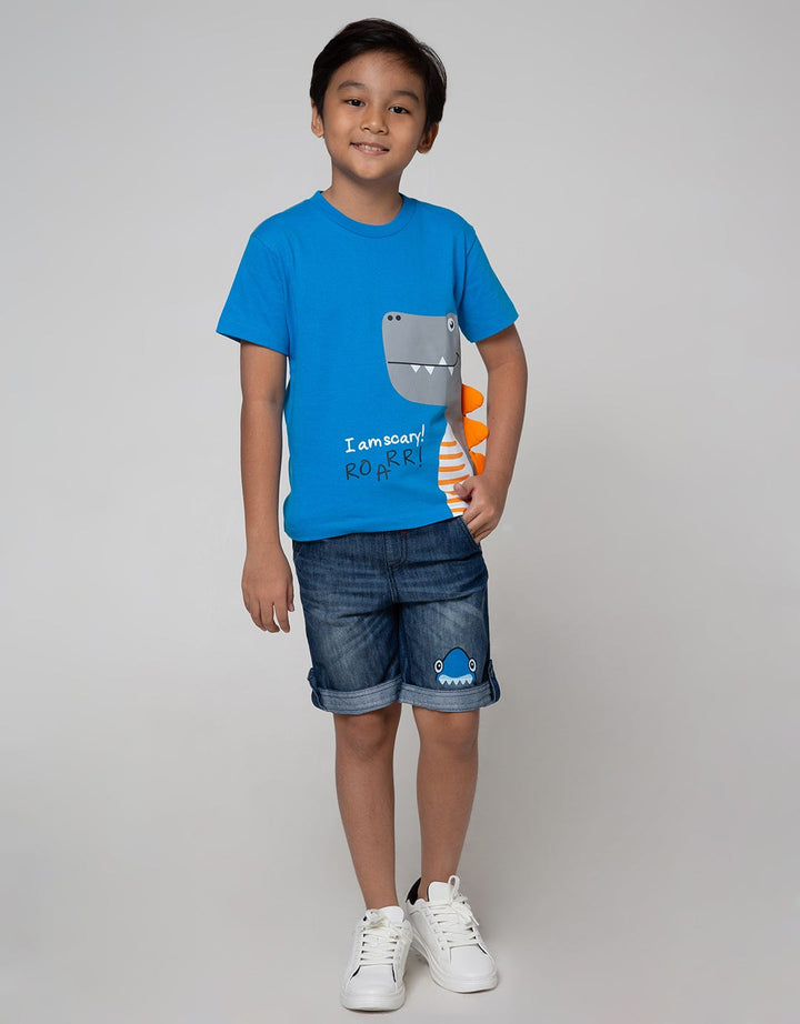 Little M Short Sleeve T-Shirt Dino Cucuk