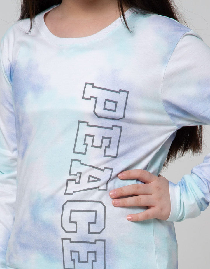 Nevada Long Sleeve T-Shirt Top Tie Dye Peace