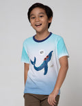 Little M Short Sleeve T-Shirt Ombre Shark