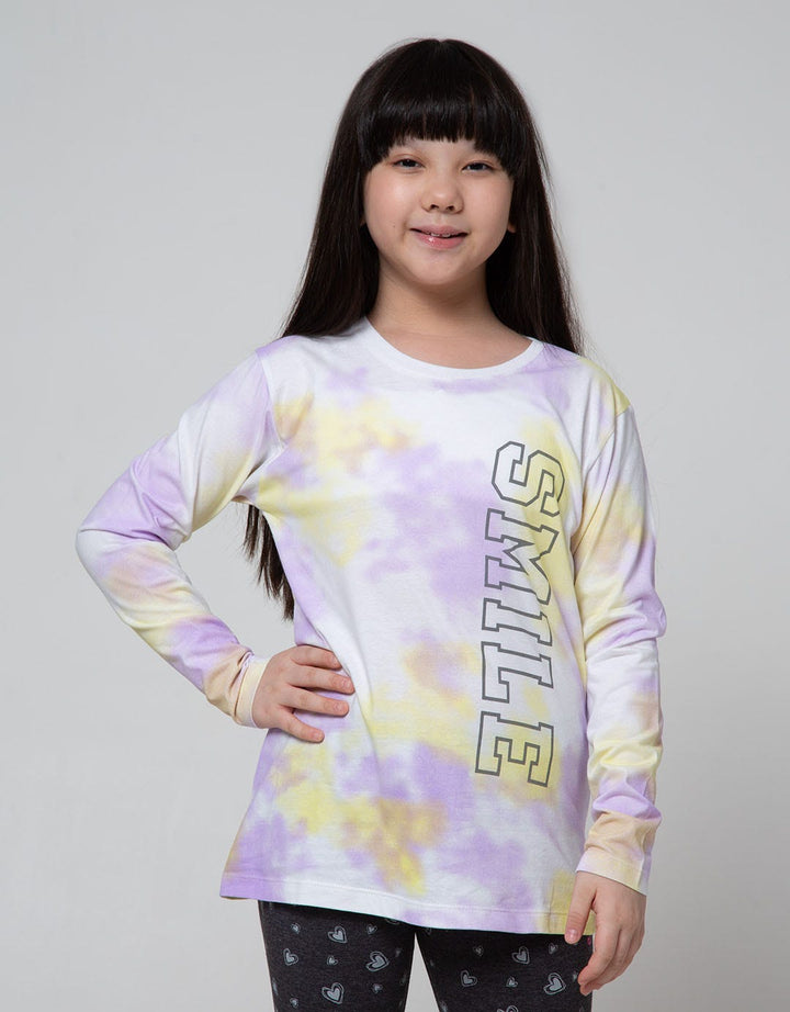 Nevada Long Sleeve T-Shirt Top Tie Dye Smile