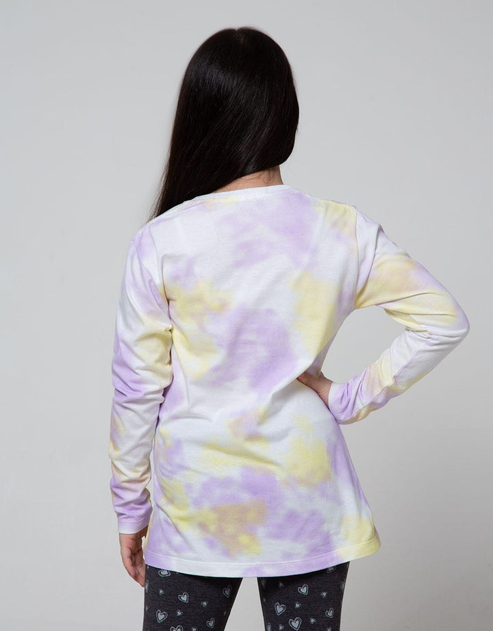 Nevada Long Sleeve T-Shirt Top Tie Dye Smile