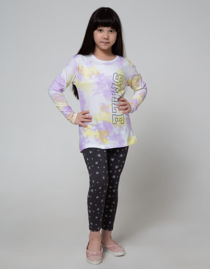 Nevada Long Sleeve T-Shirt Top Tie Dye Smile