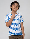 Little M Short Sleeve T-Shirt Print Shark Ombak