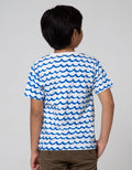 Little M Short Sleeve T-Shirt Print Shark Ombak