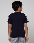 Little M Short Sleeve T-Shirt Dino Splash Piping Tangan