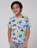 Little M Short Sleeve T-Shirt Dino Game