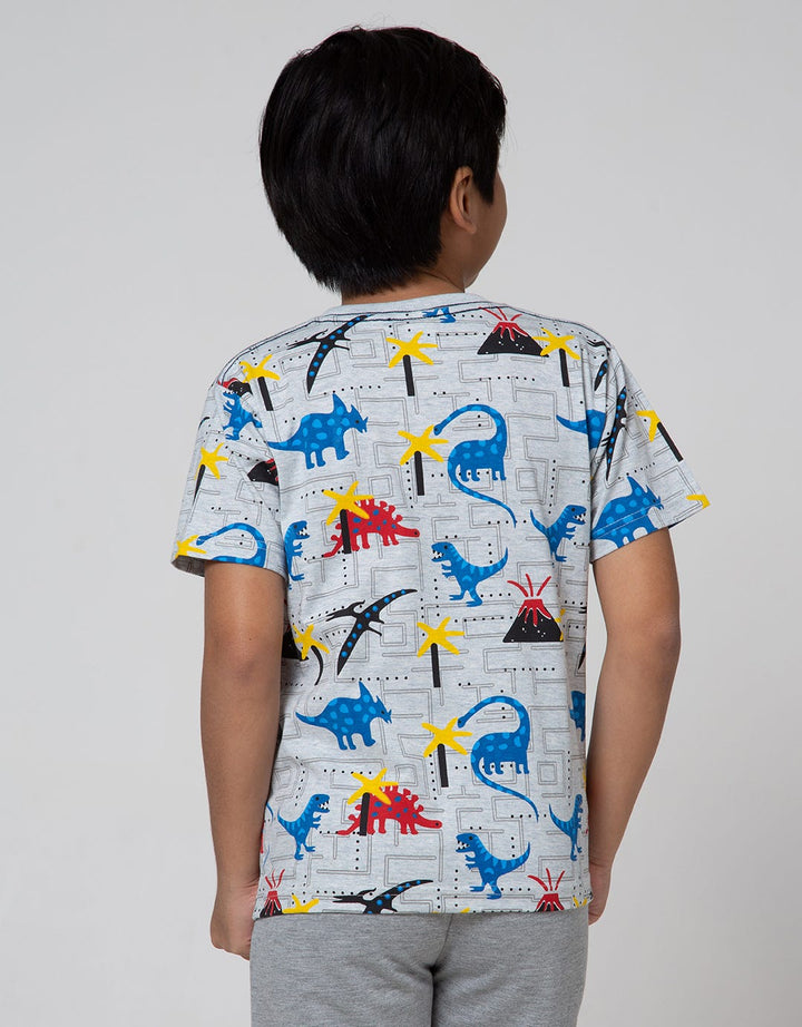 Little M Short Sleeve T-Shirt Dino Game