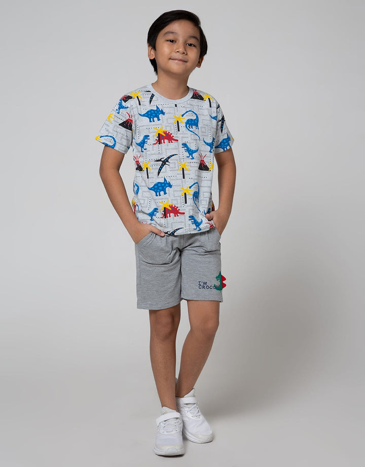 Little M Short Sleeve T-Shirt Dino Game
