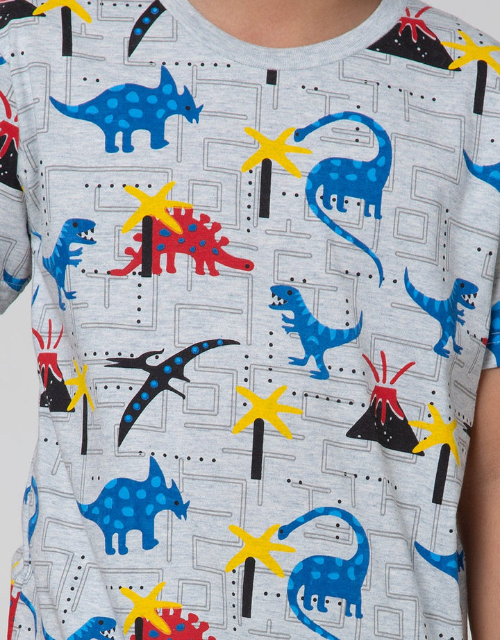 Little M Short Sleeve T-Shirt Dino Game