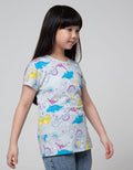 Aero Short Sleeve T-Shirt Top Full Print Dino