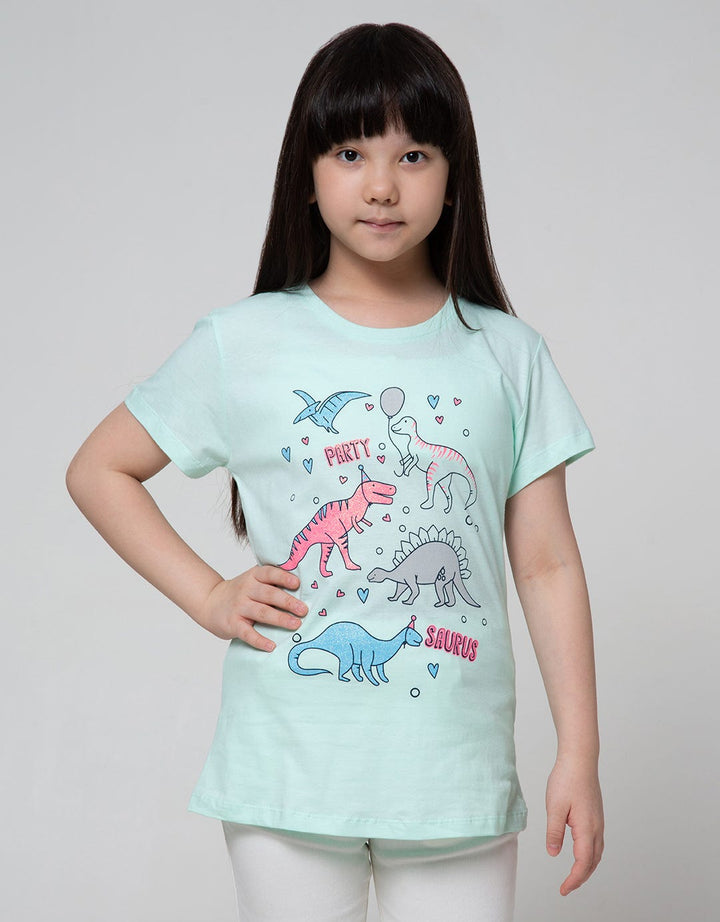 Aero Short Sleeve T-Shirt Top Dino Party