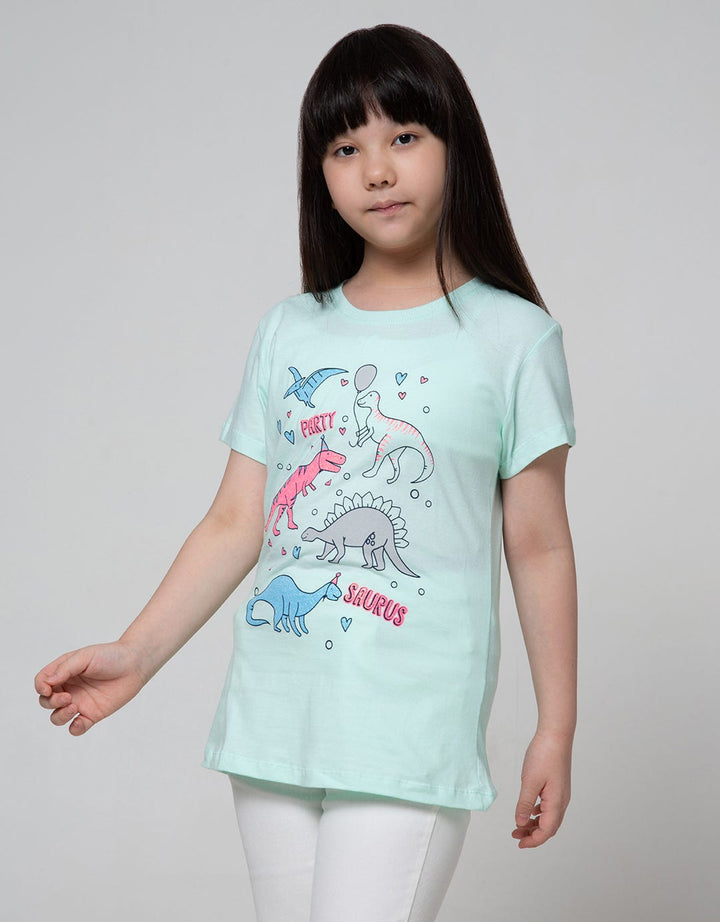 Aero Short Sleeve T-Shirt Top Dino Party