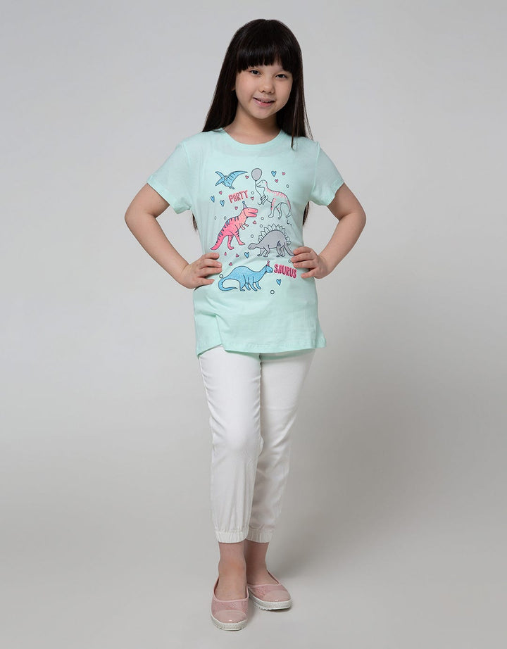 Aero Short Sleeve T-Shirt Top Dino Party