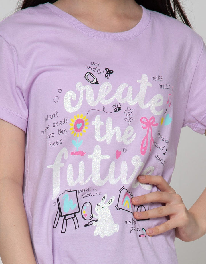 Aero Short Sleeve T-Shirt Basic Top Create The Future