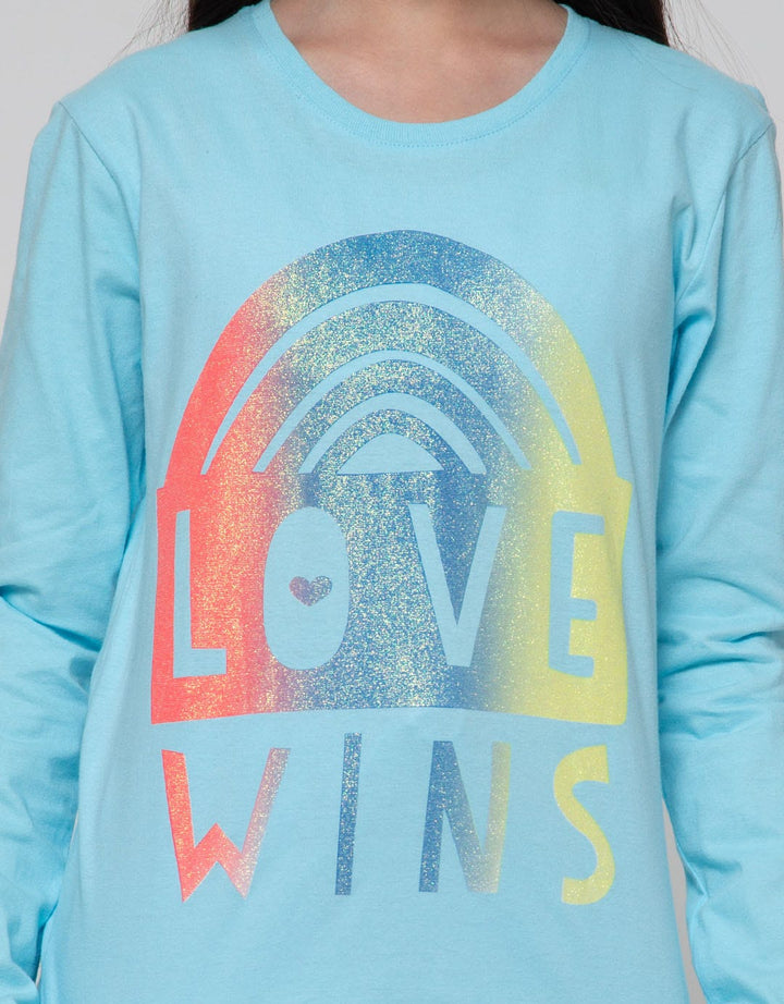 Aero Long Sleeve T-Shirt Top Love Win