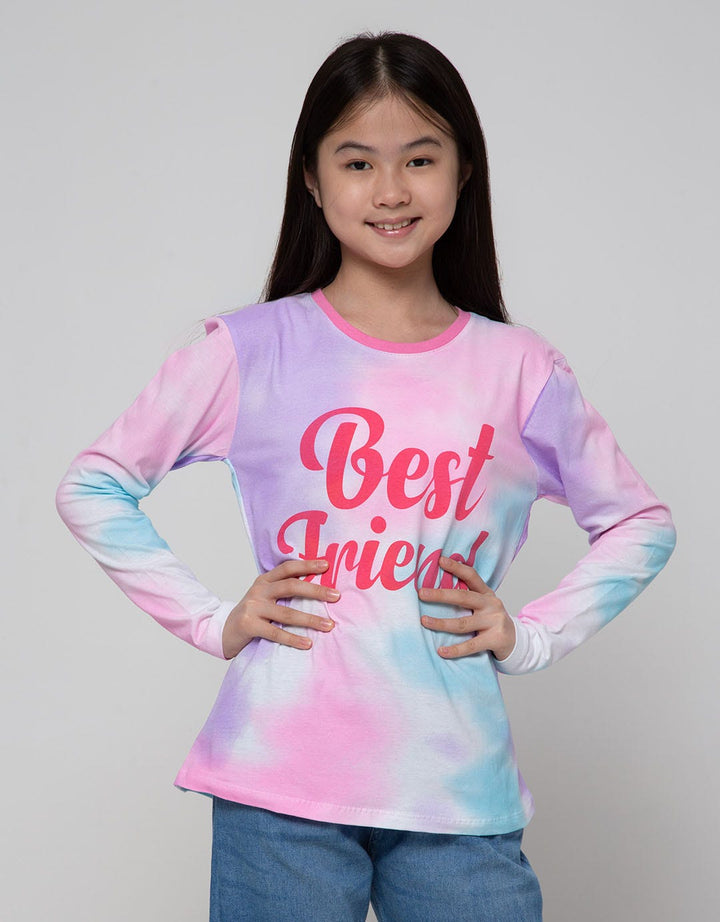 Aero Long Sleeve T-Shirt Top Tie Dye Best Friends