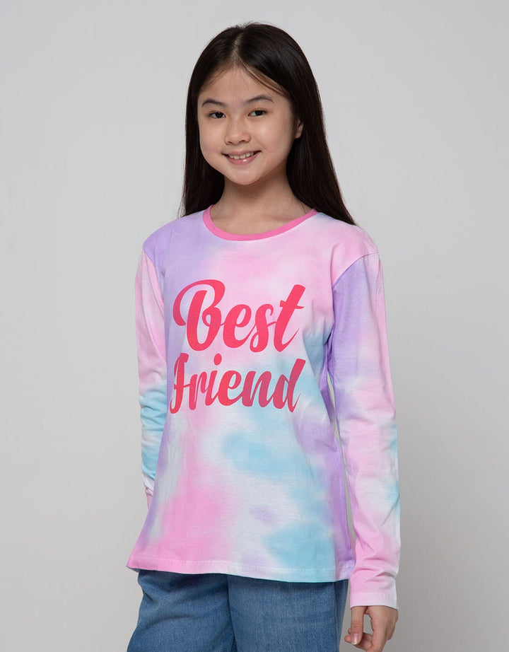 Aero Long Sleeve T-Shirt Top Tie Dye Best Friends