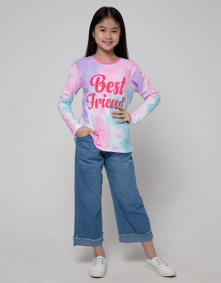 Aero Long Sleeve T-Shirt Top Tie Dye Best Friends