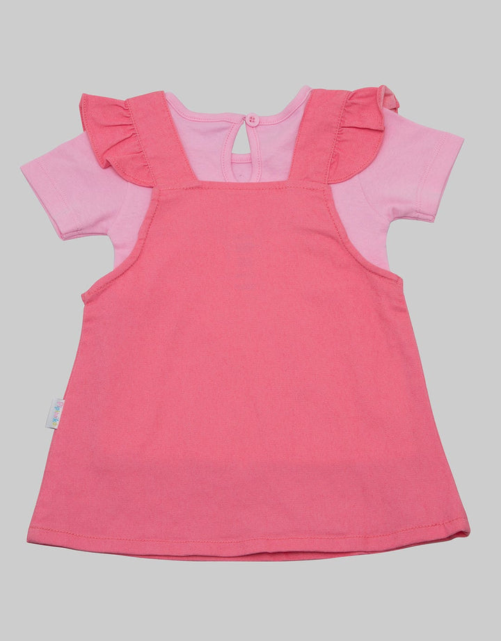 Pipiniko Midi Dress Overall Twill Feeling Loved Bunny