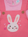 Pipiniko Midi Dress Overall Twill Feeling Loved Bunny