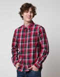 Cardinal Jeans Kemeja Lengan Panjang Pria Print Check