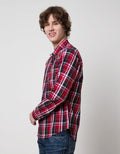 Cardinal Jeans Kemeja Lengan Panjang Pria Print Check
