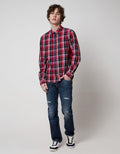 Cardinal Jeans Kemeja Lengan Panjang Pria Print Check