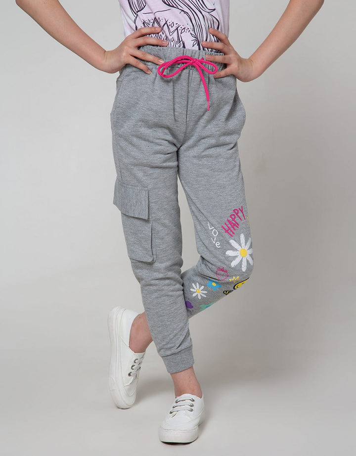 Nevada Jogger Pants Knit Cargo Sebelah Print Doodle