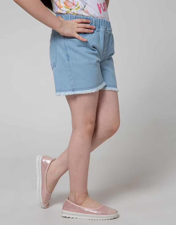 Nevada Short Denim Basic With Rawis