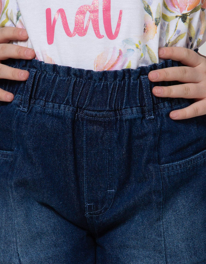 Nevada Short Denim With Cut Pocket