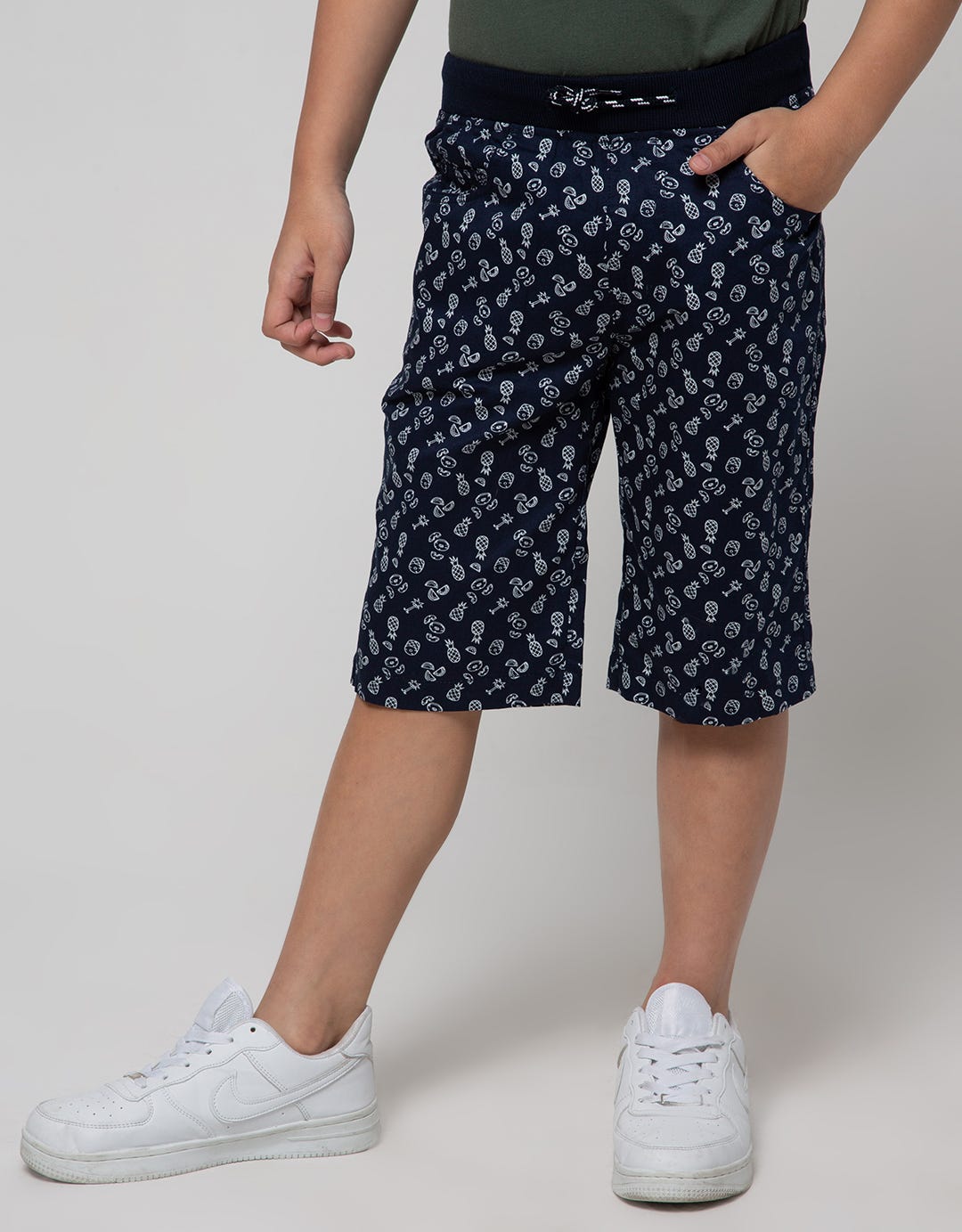 Nevada Shorts Pants Woven Print Pineapple