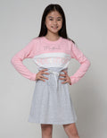 Nevada Long Sleeve Dress Cut N Sewn Serut Pinggang
