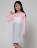 Nevada Long Sleeve Dress Cut N Sewn Serut Pinggang