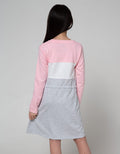 Nevada Long Sleeve Dress Cut N Sewn Serut Pinggang
