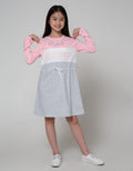 Nevada Long Sleeve Dress Cut N Sewn Serut Pinggang